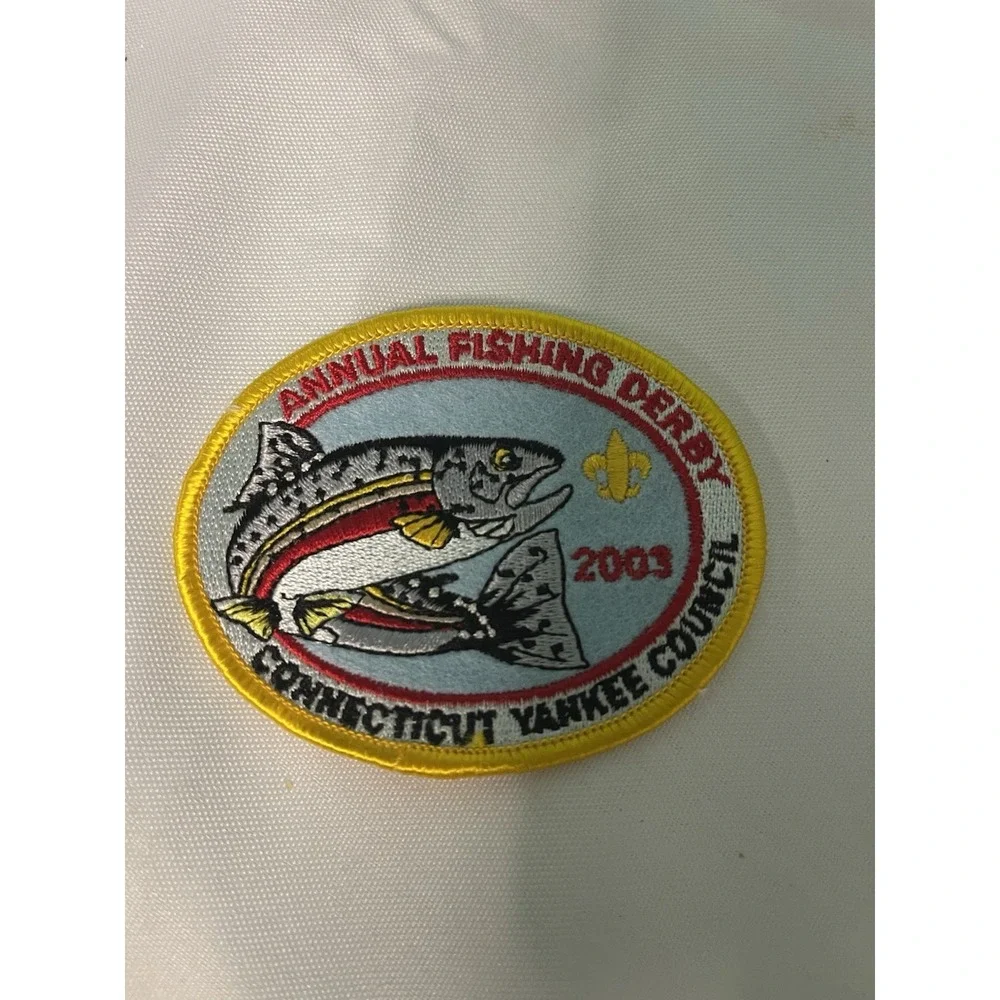 Lot of 11 Connecticut Fish & Boat Commission Derby Embroidered Patches‎ 2000-